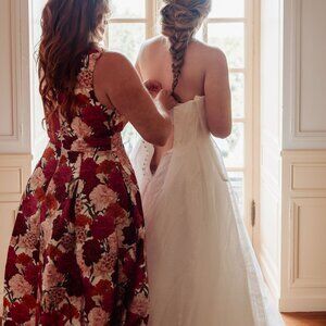 One of a Kind Sachin + Babi "Brooke" silhouette in Molti Fiori print Size 10